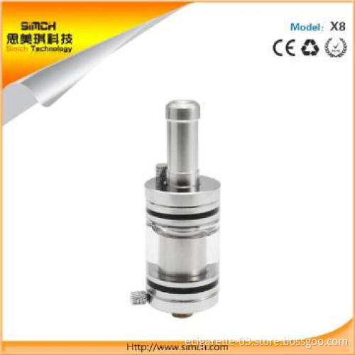 electronic cigarette X8 Atomizer with Rechangeable atomizer coil